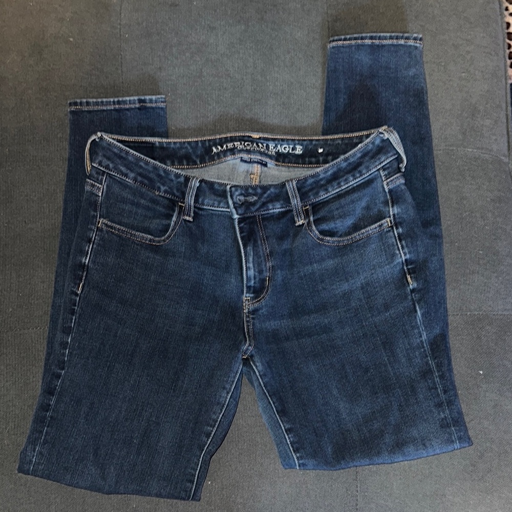 American Eagle Outfitters Blue Skinny Jeans Classic Denim